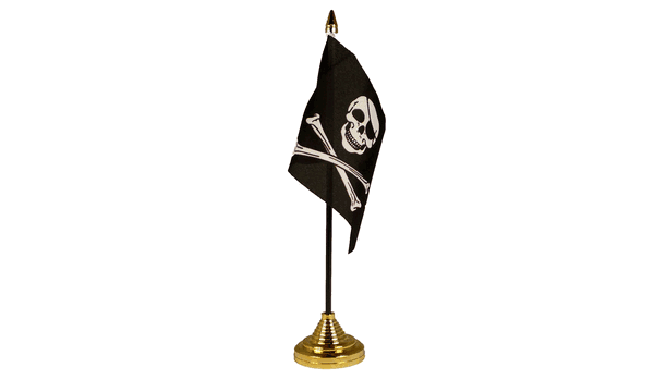 Skull and Crossbones Table Flags